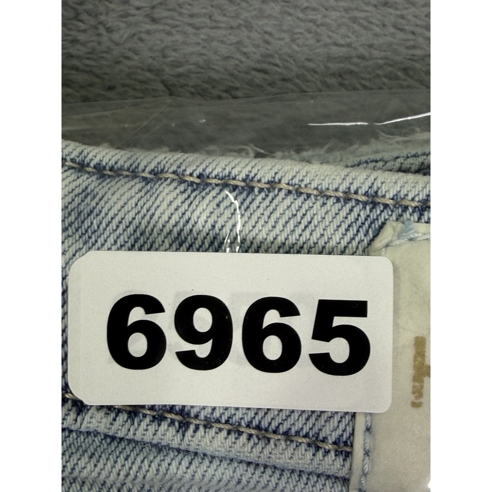 Hollister Jeans Womens 26x27 Blue Curvy Ultra High Rise Straight Stretch Raw Hem - Picture 8 of 8